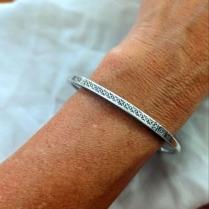 Sterling silver bangle 925